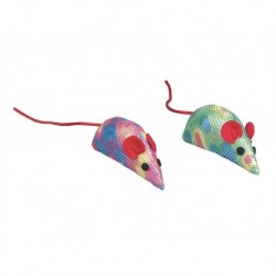 Pack 2 ratones multicolor de tela "Bruise"
