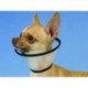 Collar isabelino de PVC translúcido de 16 x 7,5 x 9,5 cm.
