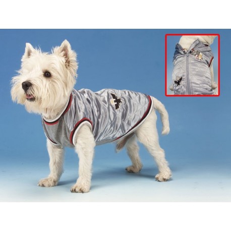 Parka metalizada con cremallera Skin de 15 cm.