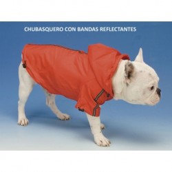Chubasquero con capucha y banda reflectante Tyson de 20 cm.