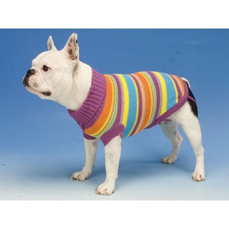 Jersey de lana con  bordado "Rainbow" 15 cm.