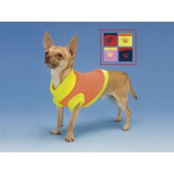 Jersey de lana bicolor con huella bordada 50 cm.