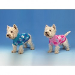 Jersey Jackard de Punto con Rombos 20 cm.