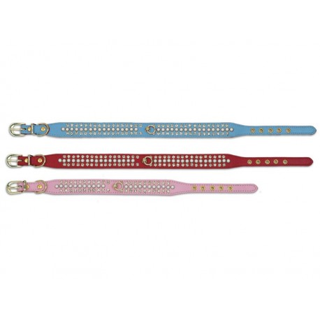 Collar de pedrería con glamour grande "Tifanny".