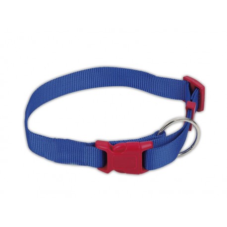 Collar nylon "Mini Euro" azul de 10 mm.