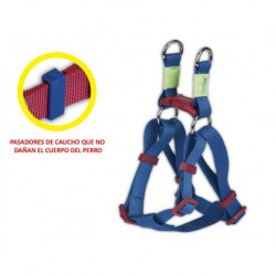 Arnes de nylon Euro azul de 30 mm.