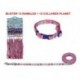 Blister 12 ramales + 12 collares de nylon mini en 10 mm. serie "Planet"