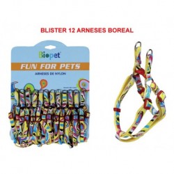 Blister 12 arneses de nylon mini en 10 mm. serie "Boreal"