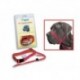 Collar + bozal en 1 kit leader "Biopet"  rojo grande
