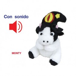 Cabra de peluche multicolor con sonido "Monty".