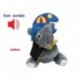 Elefante de peluche multicolor con sonido "Anibal".
