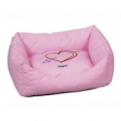Cama blanda de fibra rectangular xtra grande "Rosa"