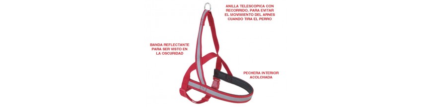 Arnés con enganche telescópico